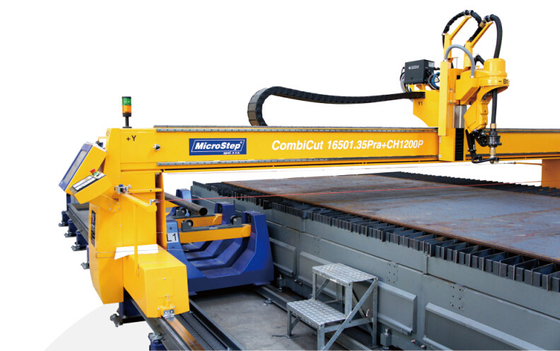 Máquina de chanfradura do plasma chanfrado amarelo do CNC Combicut 3D para a indústria de automóvel