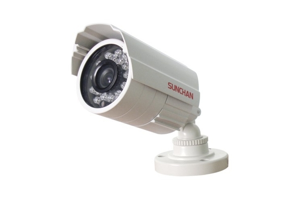 Câmeras de construção exteriores da bala do CCTV CMOS IR de ICR, suporte 600TVL E-668IIM