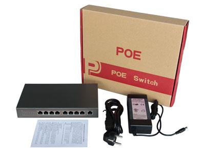 As peças sobresselentes seguras da câmera do CCTV, comprimem o interruptor do ponto de entrada de 8 portos